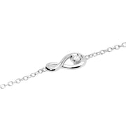 Mabina Bracciale con infinito e diamante lab-grown 534176